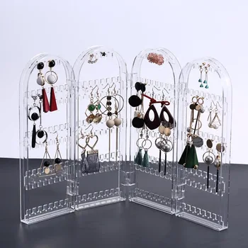 Multifunctional Folding Door Type Acrylic Transparent Jewelry Rack Earrings Earrings Storage Box Creative Jewelry Display Rack
Multifunctional Folding Door Type Acrylic Transparent Jewelry Rack Earrings Earrings Storage Box Creative Jewelry Display Rack