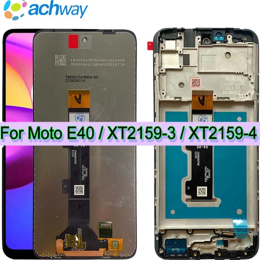 Tested For Motorola Moto E40 LCD XT2159-3 XT2159-4 LCD Display Screen with Touch Panel Digitizer Glass Sensor For Moto E30 LCD
Tested For Motorola Moto E40 LCD XT2159-3 XT2159-4 LCD Display Screen with Touch Panel Digitizer Glass Sensor For Moto E30 LCD
