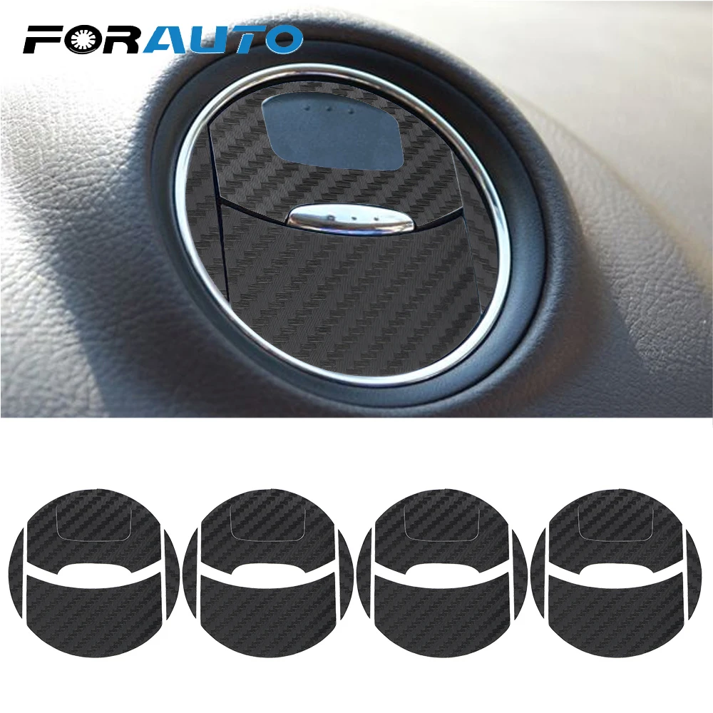 

FORAUTO 4PCS/Set Car Air Conditioner Outlet Stickers Protection Decal Carbon Fiber Decorative For Ford Mondeo MK3 Car-styling