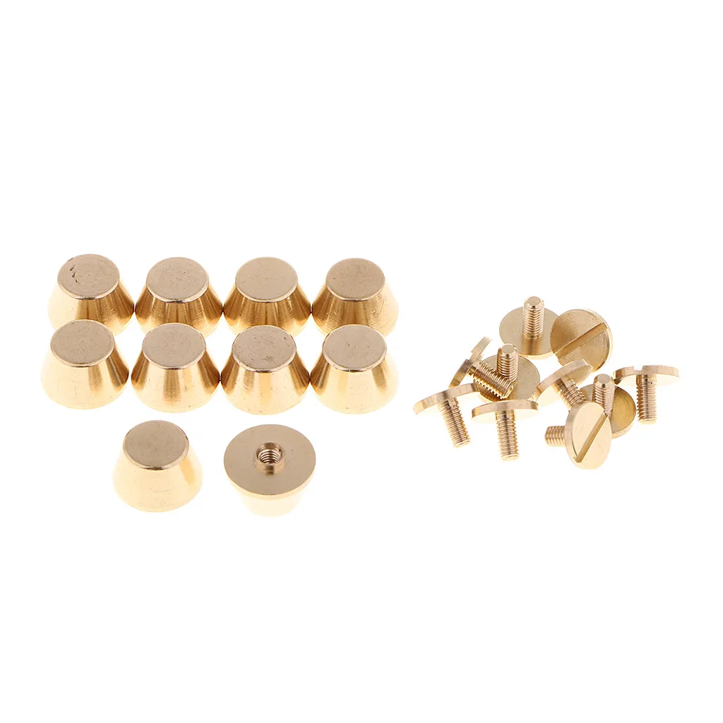 10Pcs 11.5mm Metal Stud Screwback Screw Rivet Silver Leather Craft DIY 10Pcs 11.5mm Metal Stud Screwback Screw Rivet Silver Leather Craft DIY