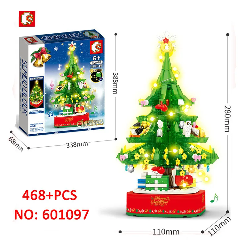 486PCS City Creator Christmas Tree Music Box Set Winter Village Train Santa Claus Building Blocks Bricks Kids Toys For Children
486PCS City Creator Christmas Tree Music Box Set Winter Village Train Santa Claus Building Blocks Bricks Kids Toys For Children