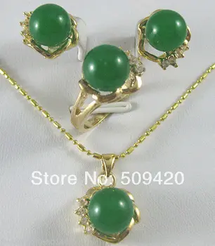 good Wholesale>>>New Green jade black stone Earrings&Ring&Necklace Pendant Set AAA
good Wholesale>>>New Green jade black stone Earrings&Ring&Necklace Pendant Set AAA