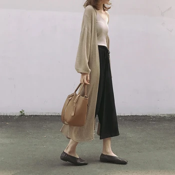 2019 Summer and Autumn Cardigan Coat Women Oversize Long Carigan Solid Color Korean Open Stitch Sweater Coat
2019 Summer and Autumn Cardigan Coat Women Oversize Long Carigan Solid Color Korean Open Stitch Sweater Coat