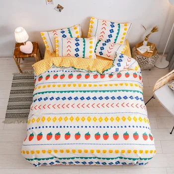 Wave point Bed Linen Bedding Set Home Textiles 3/4pc Family Set Include Bed Sheet Duvet Cover Pillowcases Full Queen King Size
Wave point Bed Linen Bedding Set Home Textiles 3/4pc Family Set Include Bed Sheet Duvet Cover Pillowcases Full Queen King Size