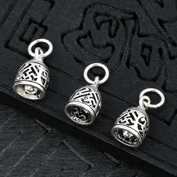 925 Sterling Silver Hollow Out Retro Ringing Bell Charms Handmade Pendant Safety Bells DIY Fine Jewelry Findings For Women Men 
925 Sterling Silver Hollow Out Retro Ringing Bell Charms Handmade Pendant Safety Bells DIY Fine Jewelry Findings For Women Men