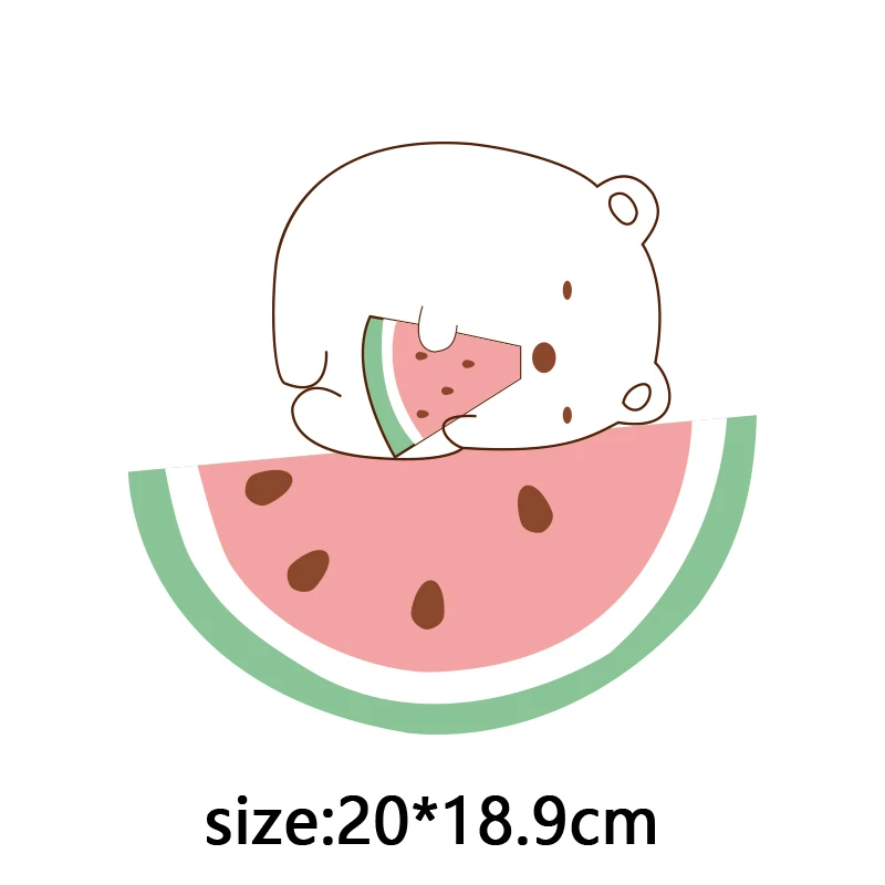 Cartoon Patch Iron On Transfer For Clothes Children T Shirt Thermo Stickers Patches WatermelonBear Heat Transfer Thermal Stripes
Cartoon Patch Iron On Transfer For Clothes Children T Shirt Thermo Stickers Patches WatermelonBear Heat Transfer Thermal Stripes