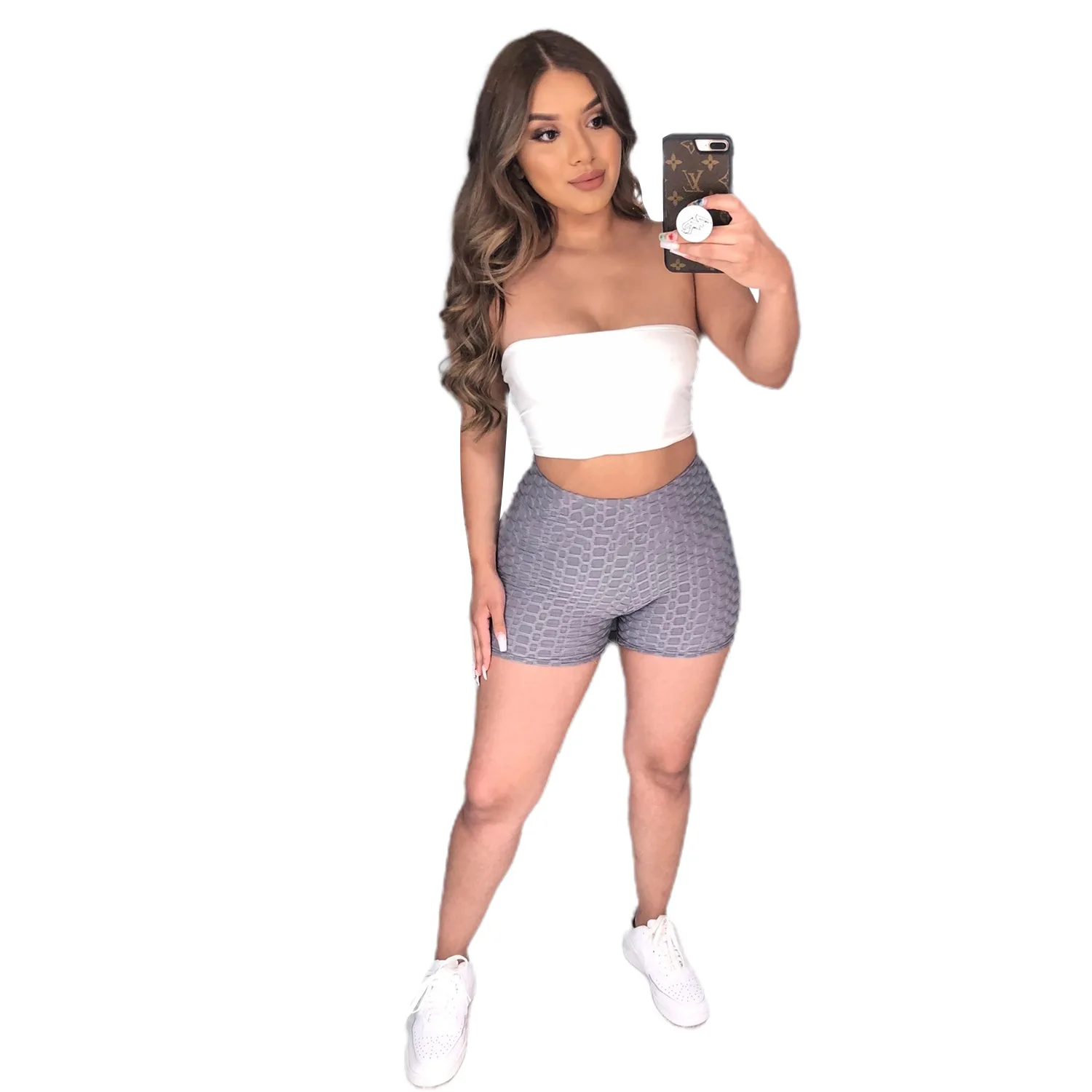 Zoctuo 2020 New Solid Short Trousers Women Mid Waist Jacquard Weave Sports Short Pants Stretchy Workout Shorts Leggings
Zoctuo 2020 New Solid Short Trousers Women Mid Waist Jacquard Weave Sports Short Pants Stretchy Workout Shorts Leggings