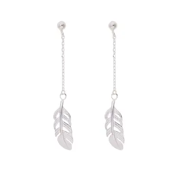 100% 925 Sterling Silver Ball Feather Long Tassel Earrings For Women Original Design Autumn Lady Fashion Jewelry 925-761
100% 925 Sterling Silver Ball Feather Long Tassel Earrings For Women Original Design Autumn Lady Fashion Jewelry 925-761