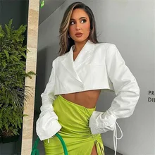 Female Shorts Cardigan Blazer Spring And Autumn Casual Small Suit Women's 2021 New Bandage Long Sleeved Button Top All Match 
Female Shorts Cardigan Blazer Spring And Autumn Casual Small Suit Women's 2021 New Bandage Long Sleeved Button Top All Match