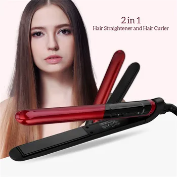 Professional Ceramic 2 In 1 Flat Iron Temperature Control Curling Iron Hair Straightener Electric Straightening Iron Styling
Professional Ceramic 2 In 1 Flat Iron Temperature Control Curling Iron Hair Straightener Electric Straightening Iron Styling