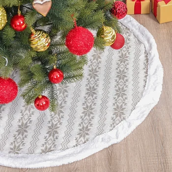 Christmas Tree Skirt Snowflake Pattern Christmas Tree Decorations Double-layer Warm Design Easy to Install and Recycle
Christmas Tree Skirt Snowflake Pattern Christmas Tree Decorations Double-layer Warm Design Easy to Install and Recycle