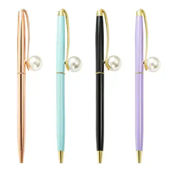 50Pcs/lot New Style Of Pearl Ballpoint Pen Metal Material Is Rotating Ballpen For School Office Students Of Gift Stationery
50Pcs/lot New Style Of Pearl Ballpoint Pen Metal Material Is Rotating Ballpen For School Office Students Of Gift Stationery