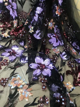 embroiderd lace fabric Sophia-20.9801 with sequins beautiful Nigerian sequins lace fabric for party dress 
embroiderd lace fabric Sophia-20.9801 with sequins beautiful Nigerian sequins lace fabric for party dress