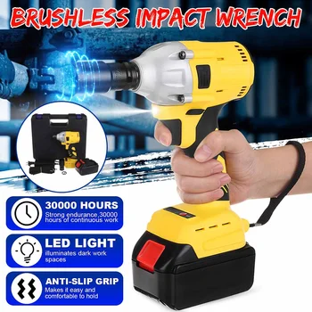 110-240V 650N.m 288VF Cordless Electric Impact Wrench Electric Wrench Brush with 1x Li-ion Battery Power Tools
110-240V 650N.m 288VF Cordless Electric Impact Wrench Electric Wrench Brush with 1x Li-ion Battery Power Tools