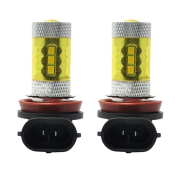2PCS H8/H11 2323 80W 6000K 16SMD LED Fog Lights Driving Bulbs for Car Yellow 
2PCS H8/H11 2323 80W 6000K 16SMD LED Fog Lights Driving Bulbs for Car Yellow