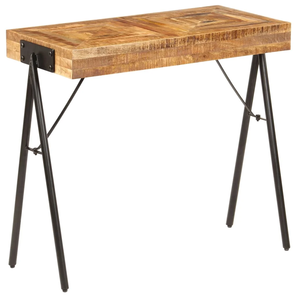 

vidaXL Mesa consola de madera maciza de mango 80x40x75 cm