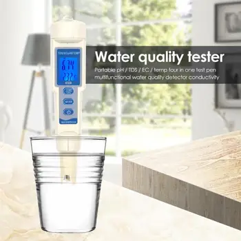 4 in 1 PH/TDS/EC/Temp Meter Skillful Manufacture Superior Quality Water Quality Monitor Tester for Aquariums Pools
4 in 1 PH/TDS/EC/Temp Meter Skillful Manufacture Superior Quality Water Quality Monitor Tester for Aquariums Pools