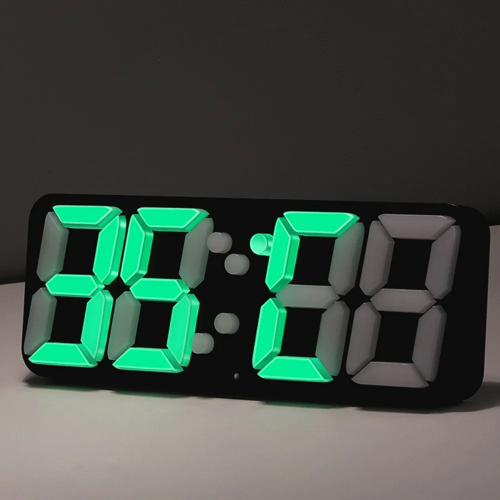Remote Control Digital Wall Clock 115 Colors LED Table Clock Sound Control Desk Alarm Clock Show Wall clock alarm clock creative
Remote Control Digital Wall Clock 115 Colors LED Table Clock Sound Control Desk Alarm Clock Show Wall clock alarm clock creative