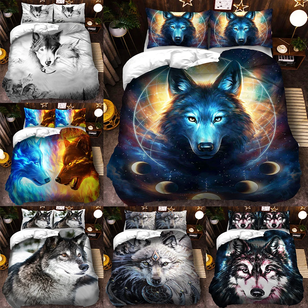 Comforter Set King Size Duver Cover 3d Wolf printing Bedding set pillowcases single double queen king sizes 3pcs
Comforter Set King Size Duver Cover 3d Wolf printing Bedding set pillowcases single double queen king sizes 3pcs