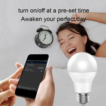 NEW 7W intelligent timer bulb E27 smart light bulbs wifi dimming bulb led lamp control by APP google home alexa voice control
NEW 7W intelligent timer bulb E27 smart light bulbs wifi dimming bulb led lamp control by APP google home alexa voice control