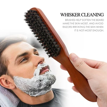 Hard Boar Bristle Hair Beard Brush Wood Handle Combs For Men Hairdressing Hair Styling Beard Comb Brush Salon Tools G1017 
Hard Boar Bristle Hair Beard Brush Wood Handle Combs For Men Hairdressing Hair Styling Beard Comb Brush Salon Tools G1017