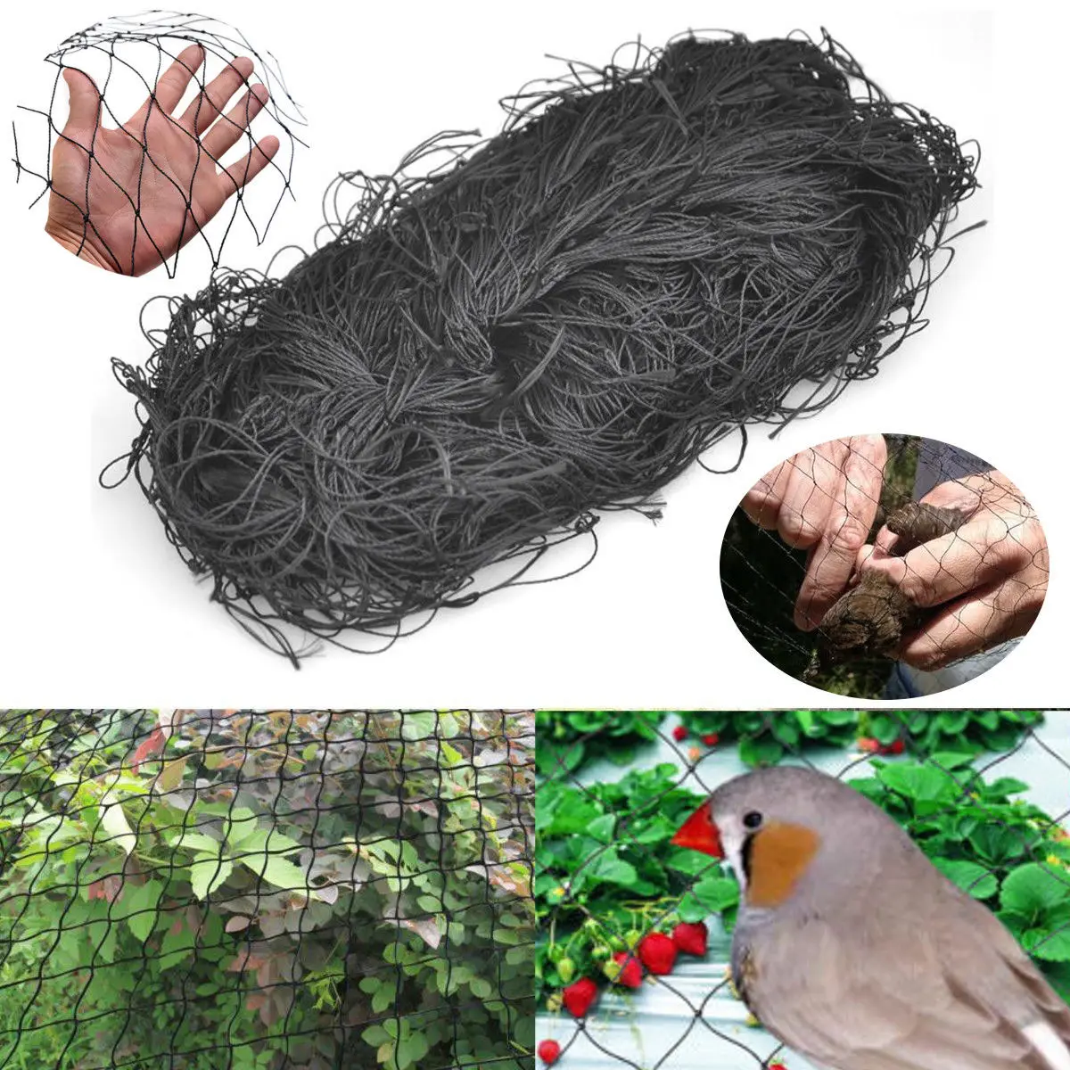 7.5*15M Extra Strong Anti Bird Netting Garden Allotment Doesn'T Tangle And Reusable Lasting Protection Against Birds Deer
7.5*15M Extra Strong Anti Bird Netting Garden Allotment Doesn'T Tangle And Reusable Lasting Protection Against Birds Deer