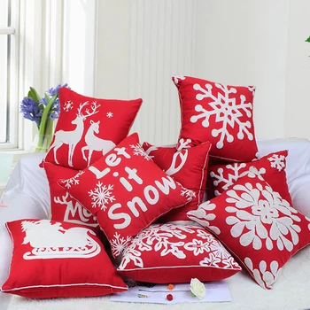 Christmas Pillow Case 45*45 Full Cotton Canvas Throw Pillow Covers Xmas Sofa Cushion Cover Christmas Decorations for Home
Christmas Pillow Case 45*45 Full Cotton Canvas Throw Pillow Covers Xmas Sofa Cushion Cover Christmas Decorations for Home