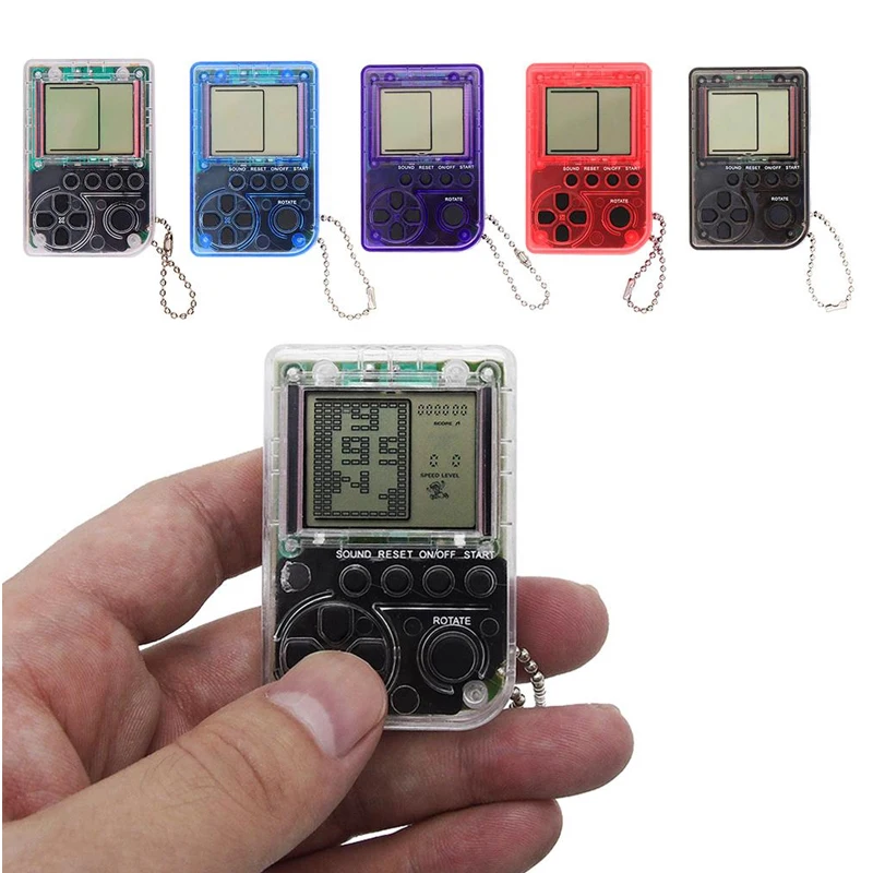 Mini Classic Game Handheld Retro With Keychain For Children Student Tetris Video Game
Mini Classic Game Handheld Retro With Keychain For Children Student Tetris Video Game