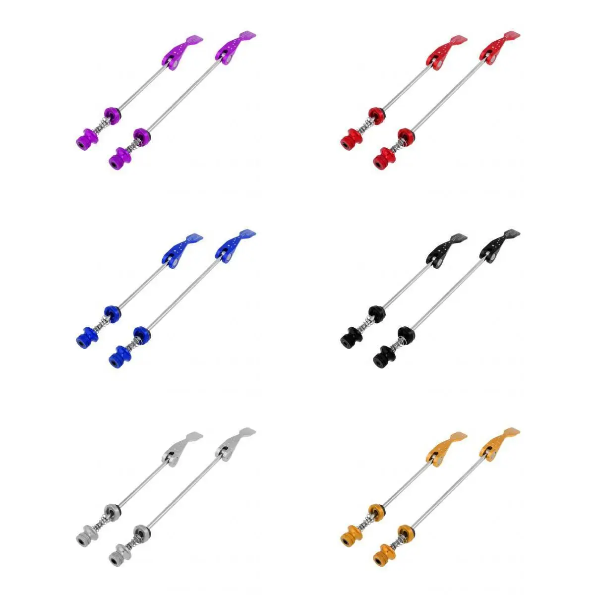 12pcs Cycling Bike MTB Bicycle Hubs Quick Release Axle Skewers Seat Binder Set 12pcs Cycling Bike MTB Bicycle Hubs Quick Release Axle Skewers Seat Binder Set