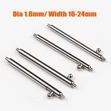 2/4PCS Dia 1.8mm Spring Bar Link Pins Nylon Leather strap Spring Bar Link fit 16mm 18mm 20mm 22mm 24mm Watch Band Watch Strap
2/4PCS Dia 1.8mm Spring Bar Link Pins Nylon Leather strap Spring Bar Link fit 16mm 18mm 20mm 22mm 24mm Watch Band Watch Strap