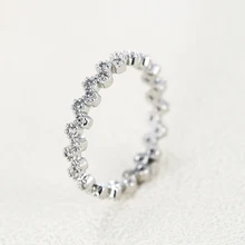 

Emmaya Classical Series Circle Shape Ring Noble Party Dress-Up With Tiny Round Cubic Zircon For Female Elegant Jewelry