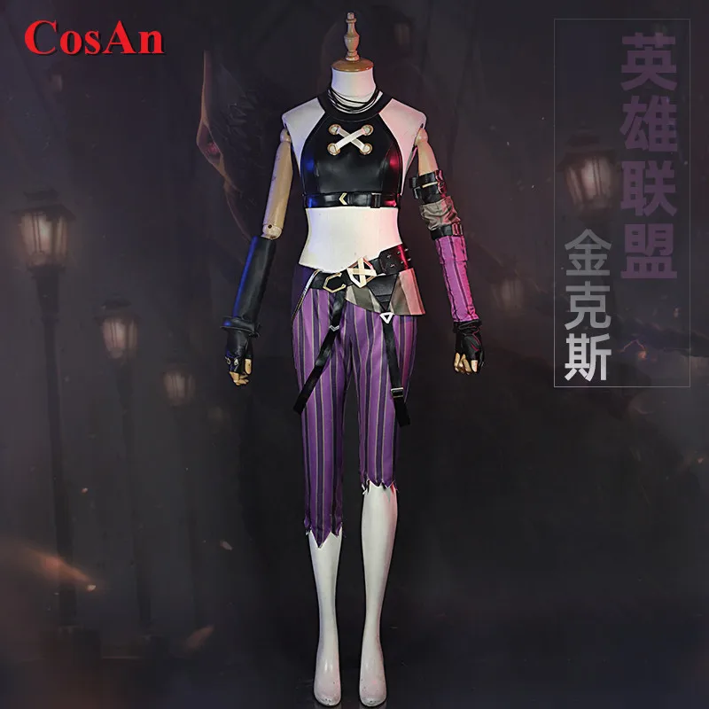 CosAn Game LOL Jinx Cosplay Costume Fashion Battle Uniforms Female Activity Party Role Play Clothing XS-XXL New Style
CosAn Game LOL Jinx Cosplay Costume Fashion Battle Uniforms Female Activity Party Role Play Clothing XS-XXL New Style