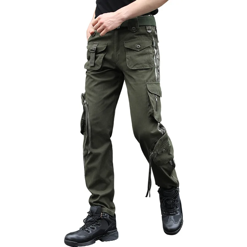 New Cargo Pants Men Camo Multi Pocket Knee Zipper Loose Straight Trousers Male Military Black Camouflage Tactical Training Pants
New Cargo Pants Men Camo Multi Pocket Knee Zipper Loose Straight Trousers Male Military Black Camouflage Tactical Training Pants
