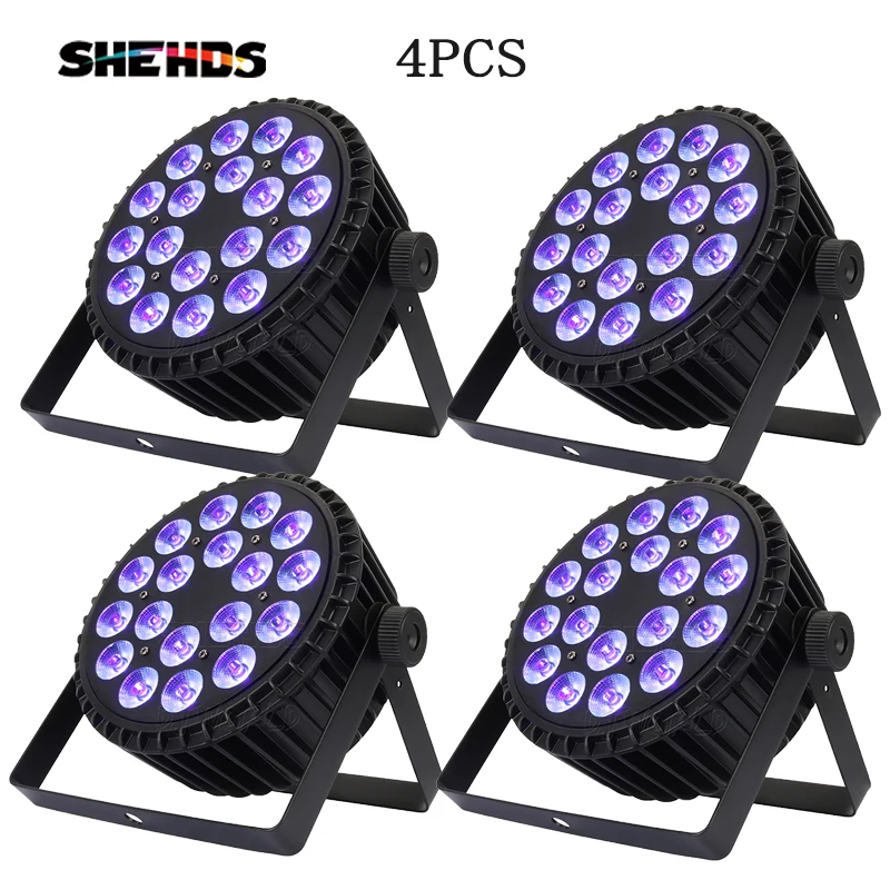 Плоский светодиодный прожектор SHEHDS из алюминиевого сплава 18x12 Вт RGBW/18x18 RGBWA + DMX512 |