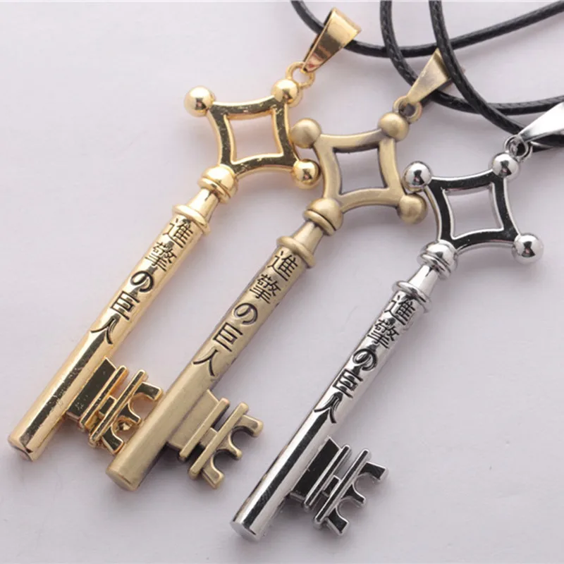 CWFDY New Fashion Animation Charm Cartoon Attack On Titan Necklaces Metal Alloy Key Pendant Rope Chain Necklace Figures Colar
CWFDY New Fashion Animation Charm Cartoon Attack On Titan Necklaces Metal Alloy Key Pendant Rope Chain Necklace Figures Colar