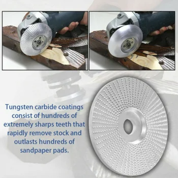 HOT Wood Tungsten Carbide Grinding Wheel Sanding Carving Tool Abrasive Disc for Angle Grinder TI99
HOT Wood Tungsten Carbide Grinding Wheel Sanding Carving Tool Abrasive Disc for Angle Grinder TI99