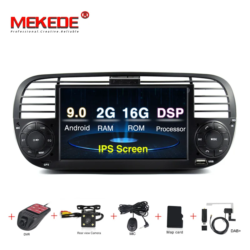 MEKEDE android 9.0 Car DVD Player For FIAT 500 WIFI Stereo Multimedia Steering Wheel Control GPS Navigation 1 Din Car Radio
MEKEDE android 9.0 Car DVD Player For FIAT 500 WIFI Stereo Multimedia Steering Wheel Control GPS Navigation 1 Din Car Radio