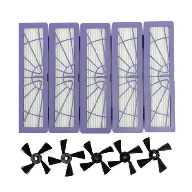 5PCS Side Brushes and 5PCS High-Performance Filter Replacement Accessories Kit for Neato Botvac Connected D Serie 70e D80 D85 D5
5PCS Side Brushes and 5PCS High-Performance Filter Replacement Accessories Kit for Neato Botvac Connected D Serie 70e D80 D85 D5