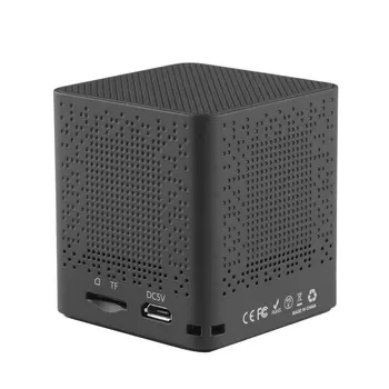 

LESHP BM13 Black Square 20HZ-20KHZ Portable Speaker Wireless Speakers V3.0 Built-in 3.7V/800mAh Battery