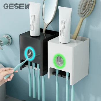 GESEW Multifunction Toothpaste Squeezer Dispenser Wall Mount Toothbrush Holder For Bathroom Home Organizer Bathroom Accessories
GESEW Multifunction Toothpaste Squeezer Dispenser Wall Mount Toothbrush Holder For Bathroom Home Organizer Bathroom Accessories