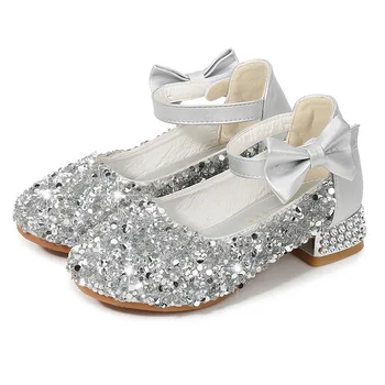 Fashion Cinderella Crystal Bright Diamond Leather Shoes Girl Princess Single Shoes Girl Performance High Heels Shoes with Bow
Fashion Cinderella Crystal Bright Diamond Leather Shoes Girl Princess Single Shoes Girl Performance High Heels Shoes with Bow