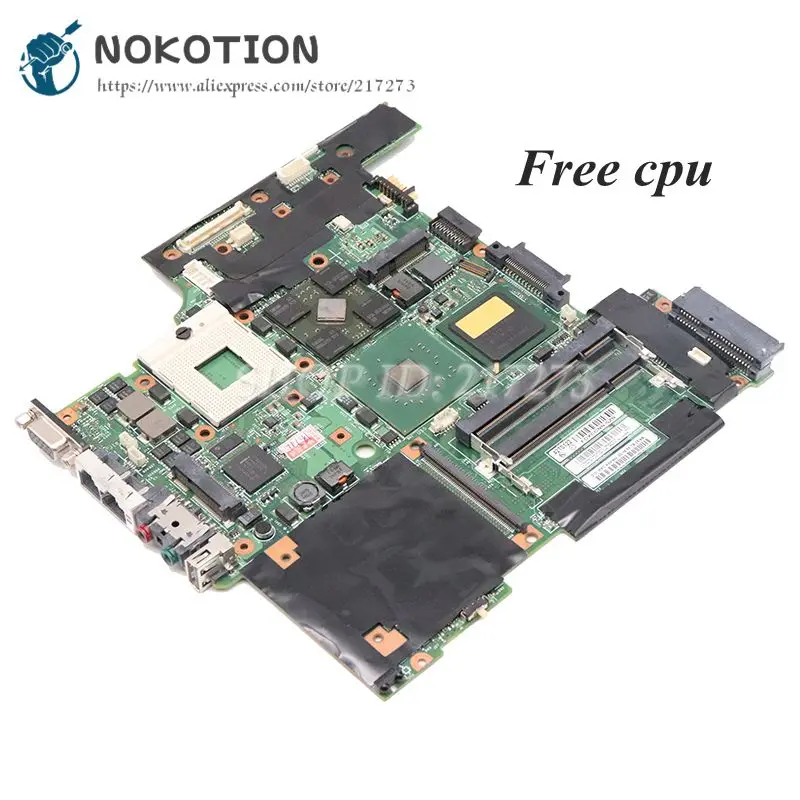 Материнская плата NOKOTION для ноутбука Lenovo Thinkpad T60 14 1 42T0122 945PM DDR2 Бесплатный