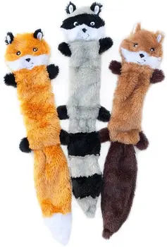 ZippyPaws - Skinny Peltz No Stuffing Squeaky Plush Dog Toy, Fox, Raccoon, and Squirrel - Large
ZippyPaws - Skinny Peltz No Stuffing Squeaky Plush Dog Toy, Fox, Raccoon, and Squirrel - Large