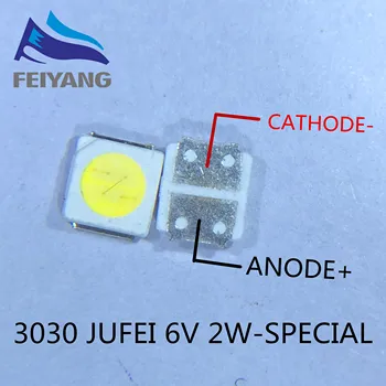 3030 backlight high power LED dual chip 6V JUFEI AOT cool white PT30A66 TV dedicated Cool white PT30A66 TV 1000PCS
3030 backlight high power LED dual chip 6V JUFEI AOT cool white PT30A66 TV dedicated Cool white PT30A66 TV 1000PCS