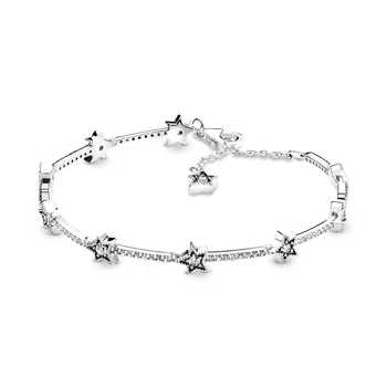 2019 NEW 100% 925 Sterling Silver Winter Dazzling Celestial Stars Bracelet Fit DIY Europe Women Original Fashion Jewelry Gift 
2019 NEW 100% 925 Sterling Silver Winter Dazzling Celestial Stars Bracelet Fit DIY Europe Women Original Fashion Jewelry Gift