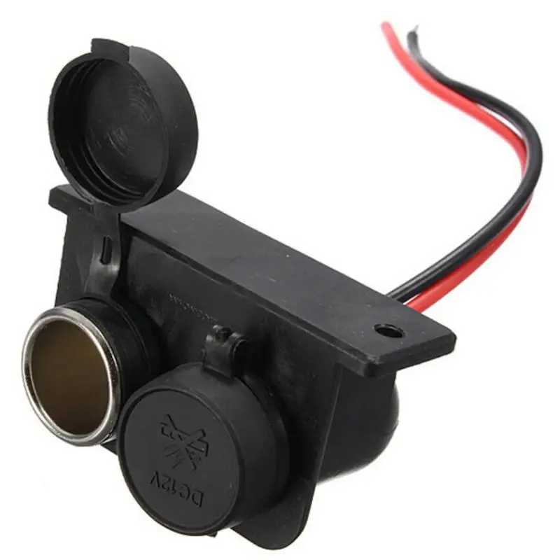 12V Waterproof Power Motorcycle Boat Car Auto Lighter Dual Socket Plug 12V Waterproof Power Motorcycle Boat Car Auto Lighter Dual Socket Plug