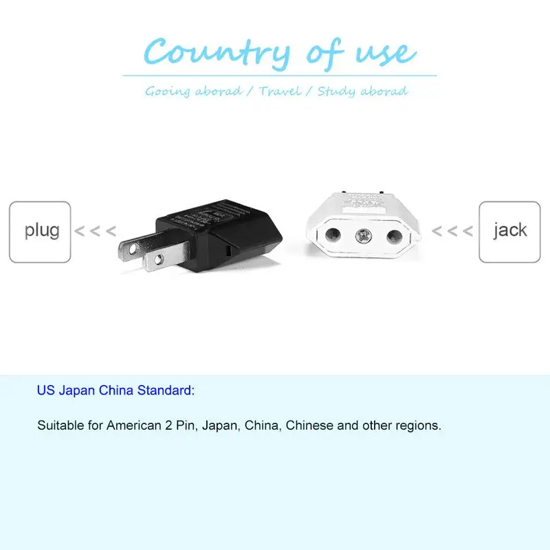 Переходник для путешествий в США Япония Китай европейский стандарт JP адаптер