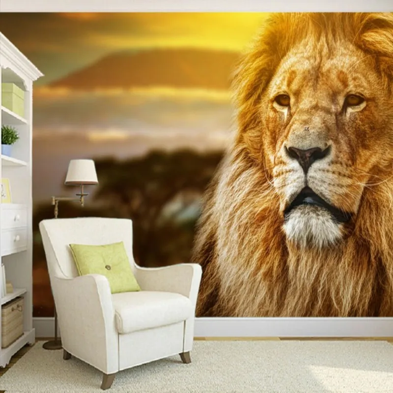Dropship Custom Photo Wallpaper Beautiful Grassland Lion Wall Mural 3d Wallpaper Murals Bedroom Fototapeta Nowoczesna 
Dropship Custom Photo Wallpaper Beautiful Grassland Lion Wall Mural 3d Wallpaper Murals Bedroom Fototapeta Nowoczesna