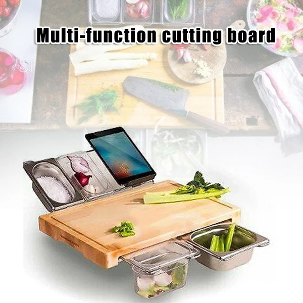 Multifunction Bamboo Cutting Board Kitchen Tool with Detachable Storage Box TT-best
Multifunction Bamboo Cutting Board Kitchen Tool with Detachable Storage Box TT-best