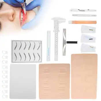 New Complete Microblading Tattoo Practice Tools Kit for Eyebrow Lenses Line Lips Tattoo
New Complete Microblading Tattoo Practice Tools Kit for Eyebrow Lenses Line Lips Tattoo